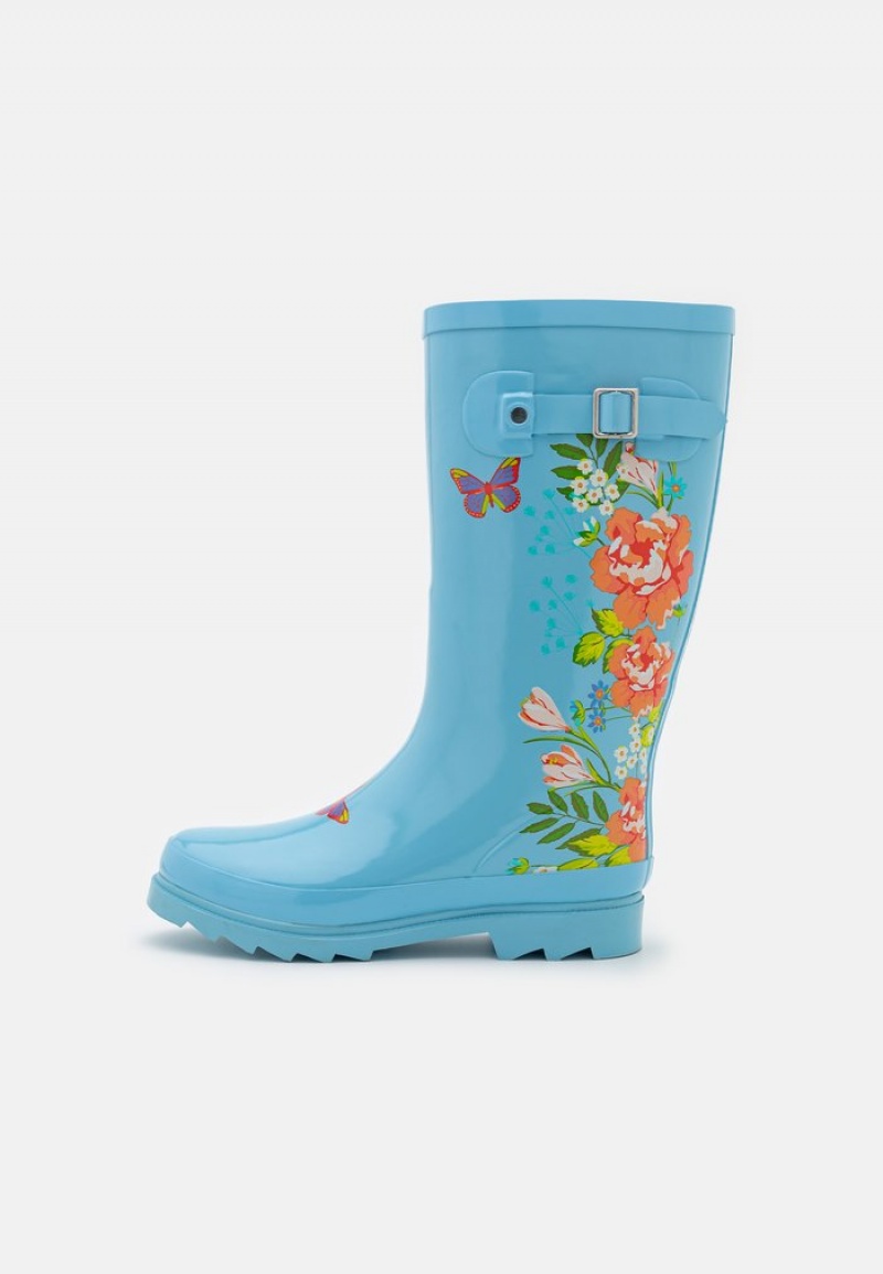 Anna Field Discount Wellies Støvler Dame Lyse Blå | NO-LOQFD-3524