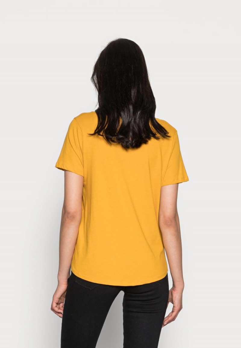 Anna Field Flash Sale Basic T-Skjorte Dame Gul | NO-PQRET-5428