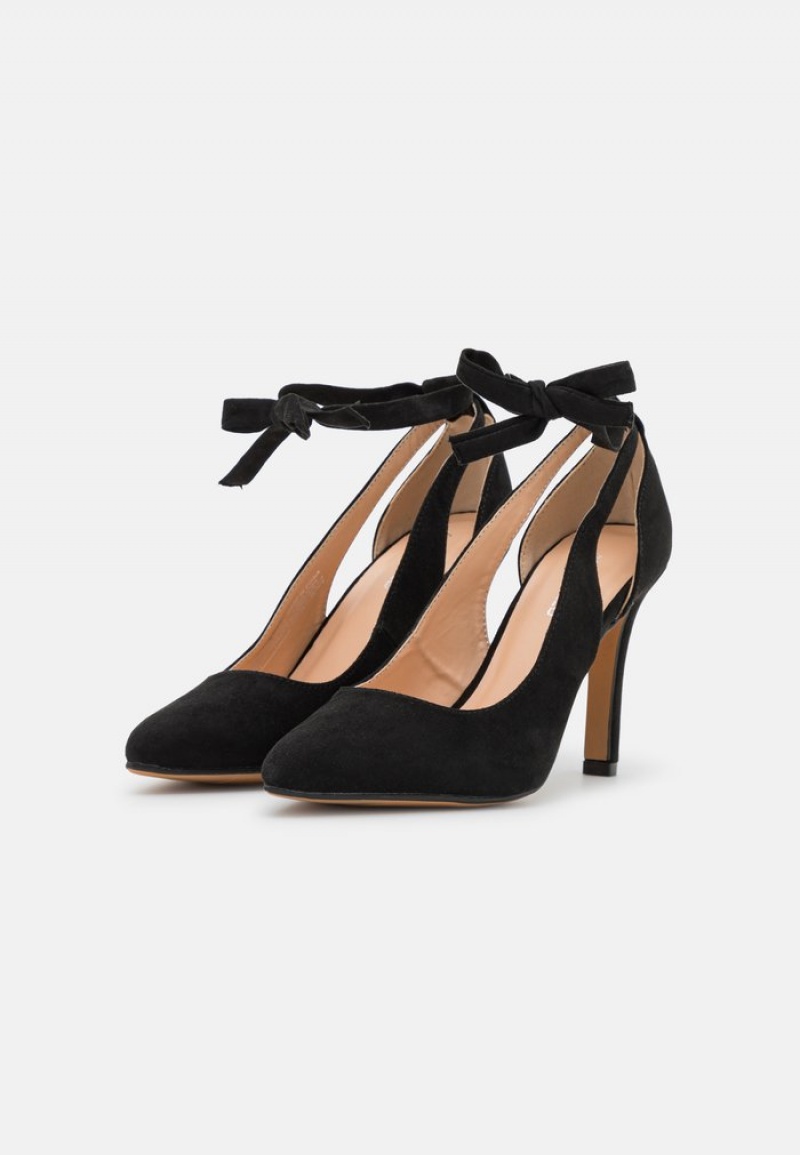 Anna Field Flash Sale Blonder-Up Heels Pumps Dame Svarte | NO-FQYRV-6825