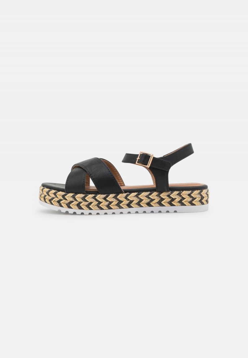 Anna Field Flash Sale Espadrilles Sandaler Dame Svarte | NO-BUYSW-5391