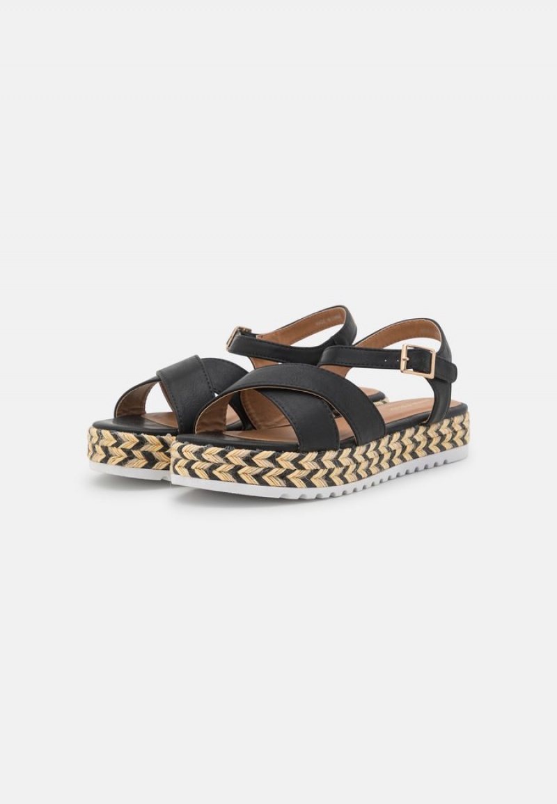 Anna Field Flash Sale Espadrilles Sandaler Dame Svarte | NO-BUYSW-5391