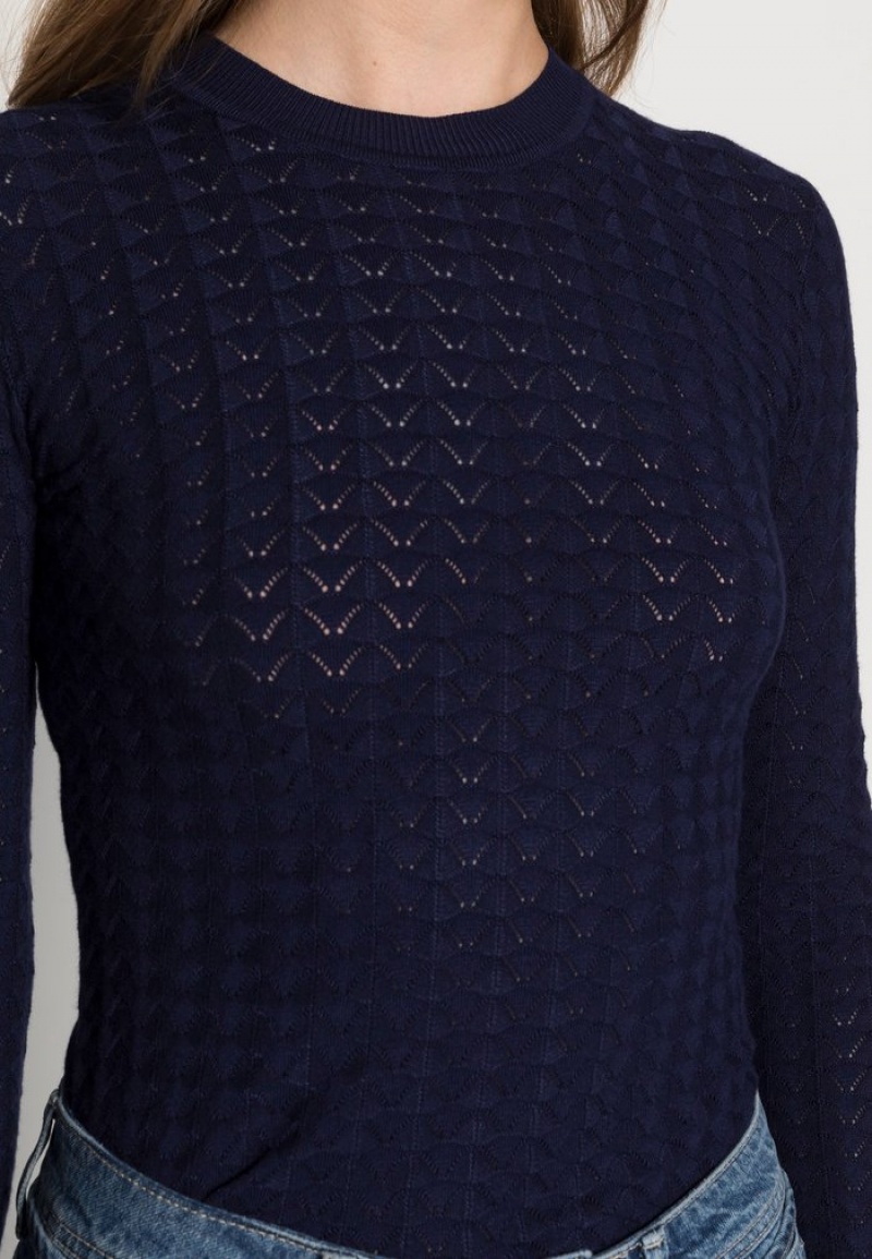 Anna Field Flash Sale Jumper Pullover Dame Mørke Blå | NO-JLRSF-0671