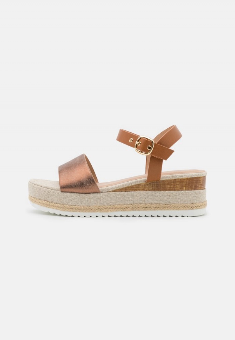 Anna Field Flash Sale Komfort Espadrilles Sandaler Dame Brune | NO-SPWDQ-1572