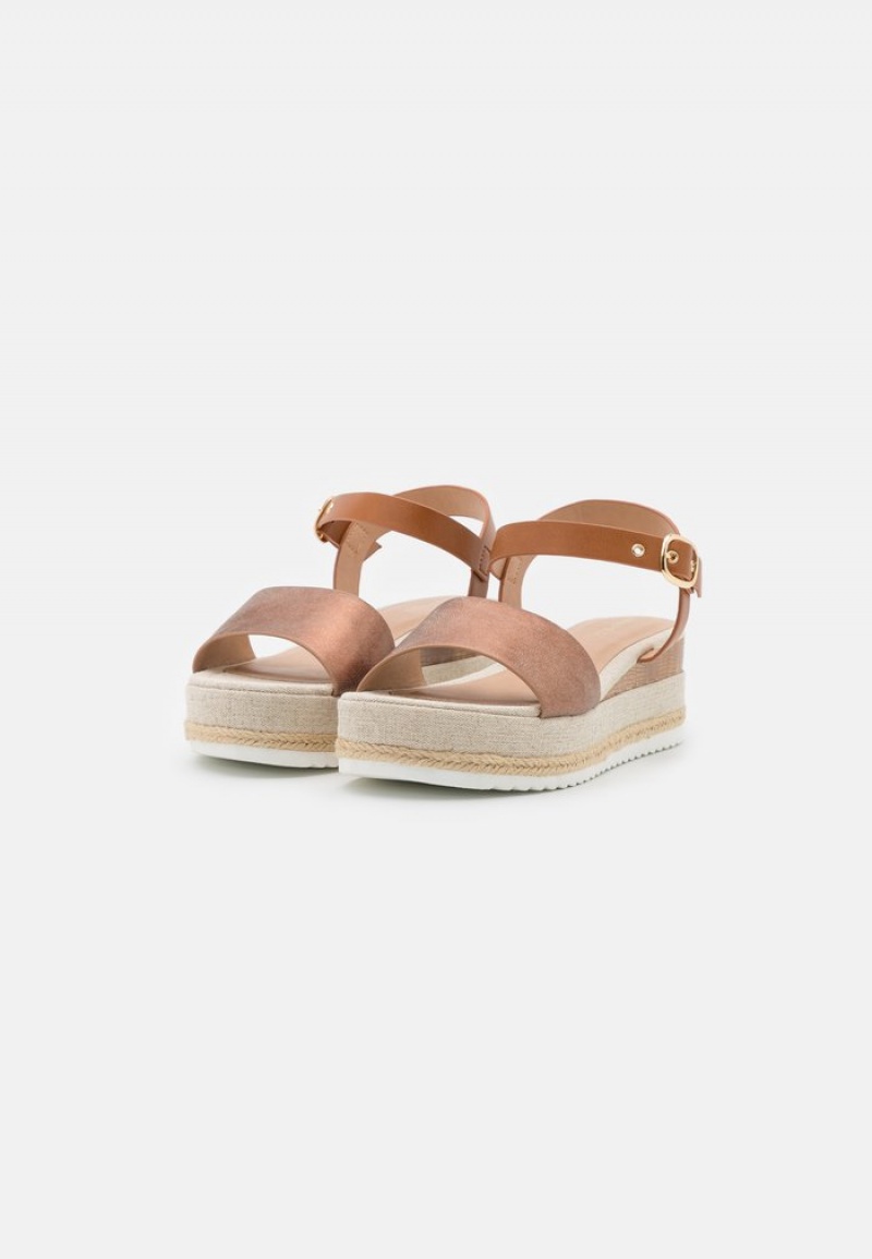 Anna Field Flash Sale Komfort Espadrilles Sandaler Dame Brune | NO-SPWDQ-1572