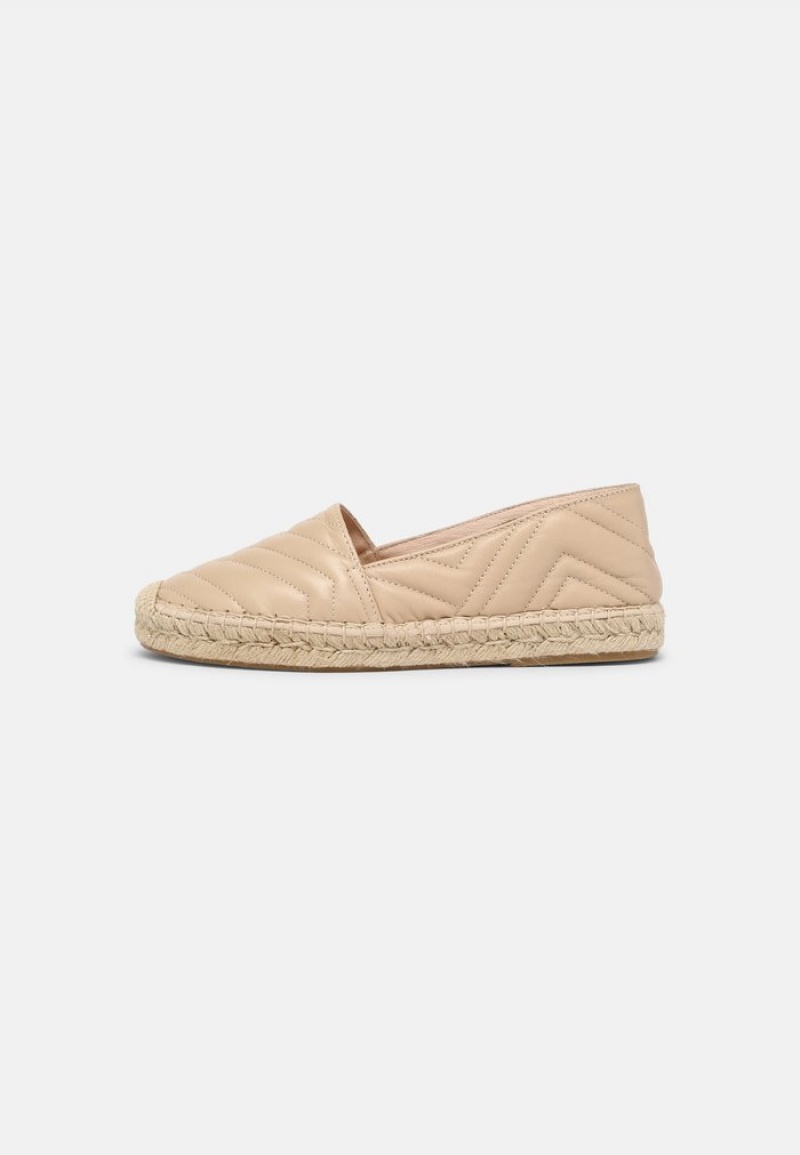 Anna Field Flash Sale Leather Espadrilles Lave Sko Dame Beige | NO-FMCOP-9105