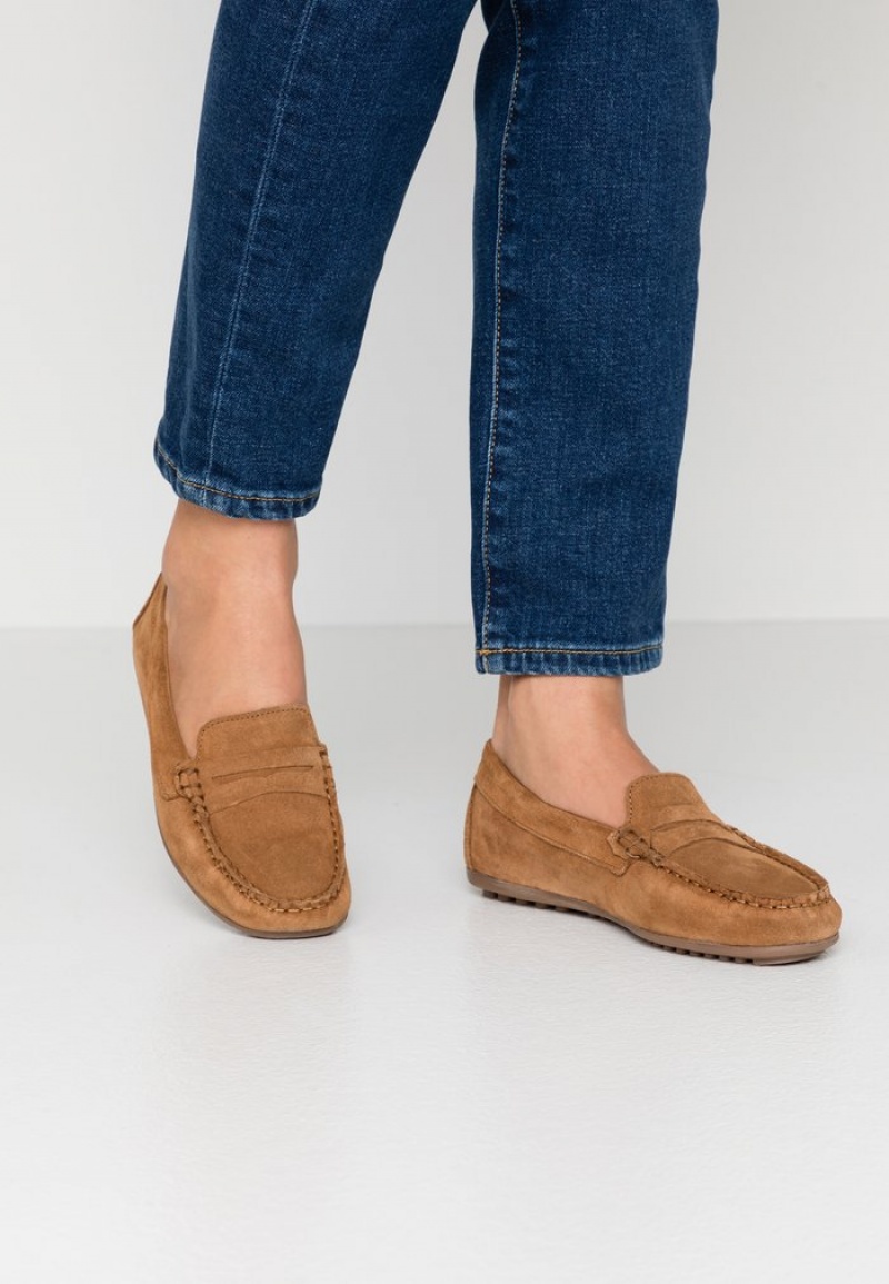 Anna Field Flash Sale Leather Moccasins Lave Sko Dame Brune | NO-DWPXT-3486