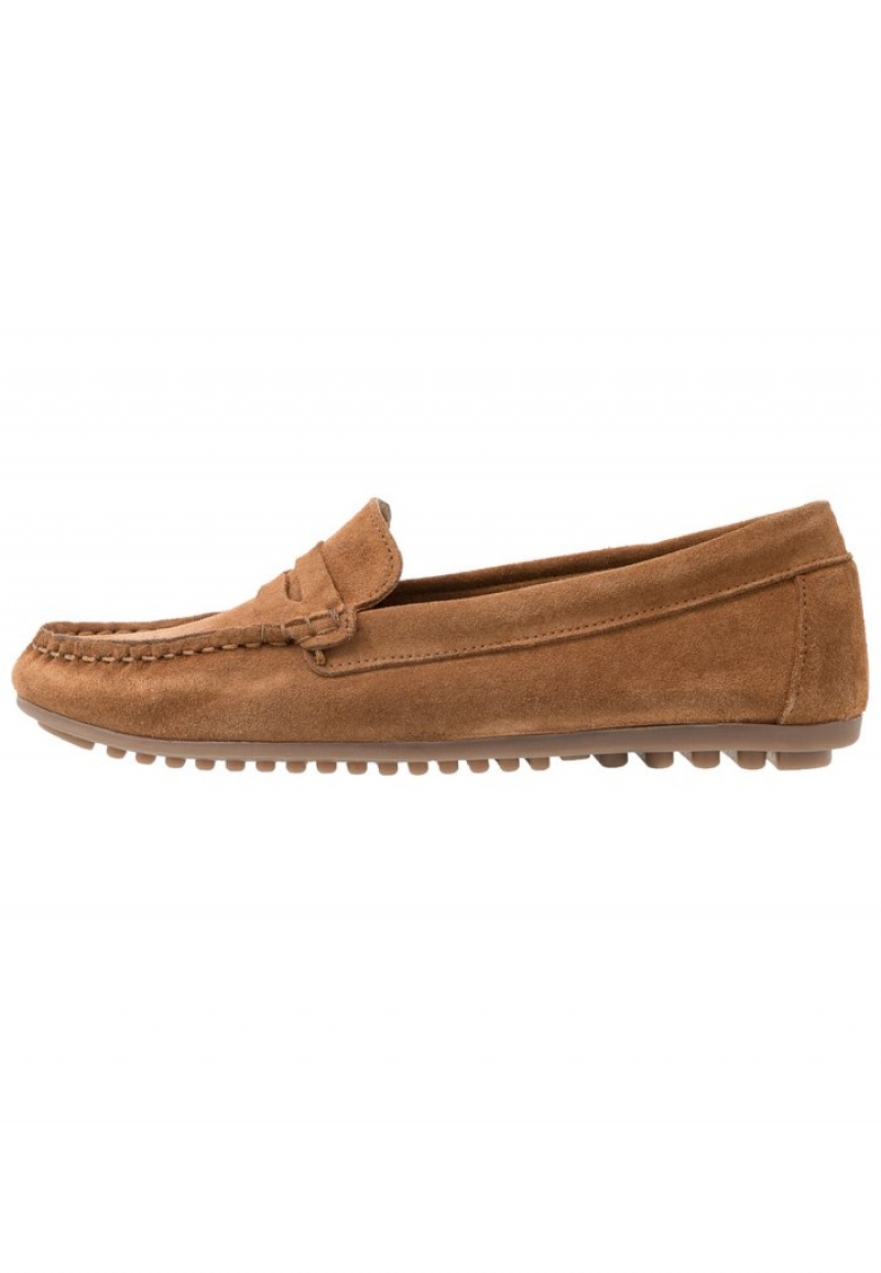 Anna Field Flash Sale Leather Moccasins Lave Sko Dame Brune | NO-DWPXT-3486