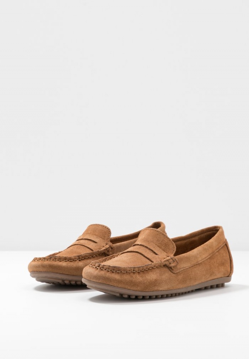 Anna Field Flash Sale Leather Moccasins Lave Sko Dame Brune | NO-DWPXT-3486