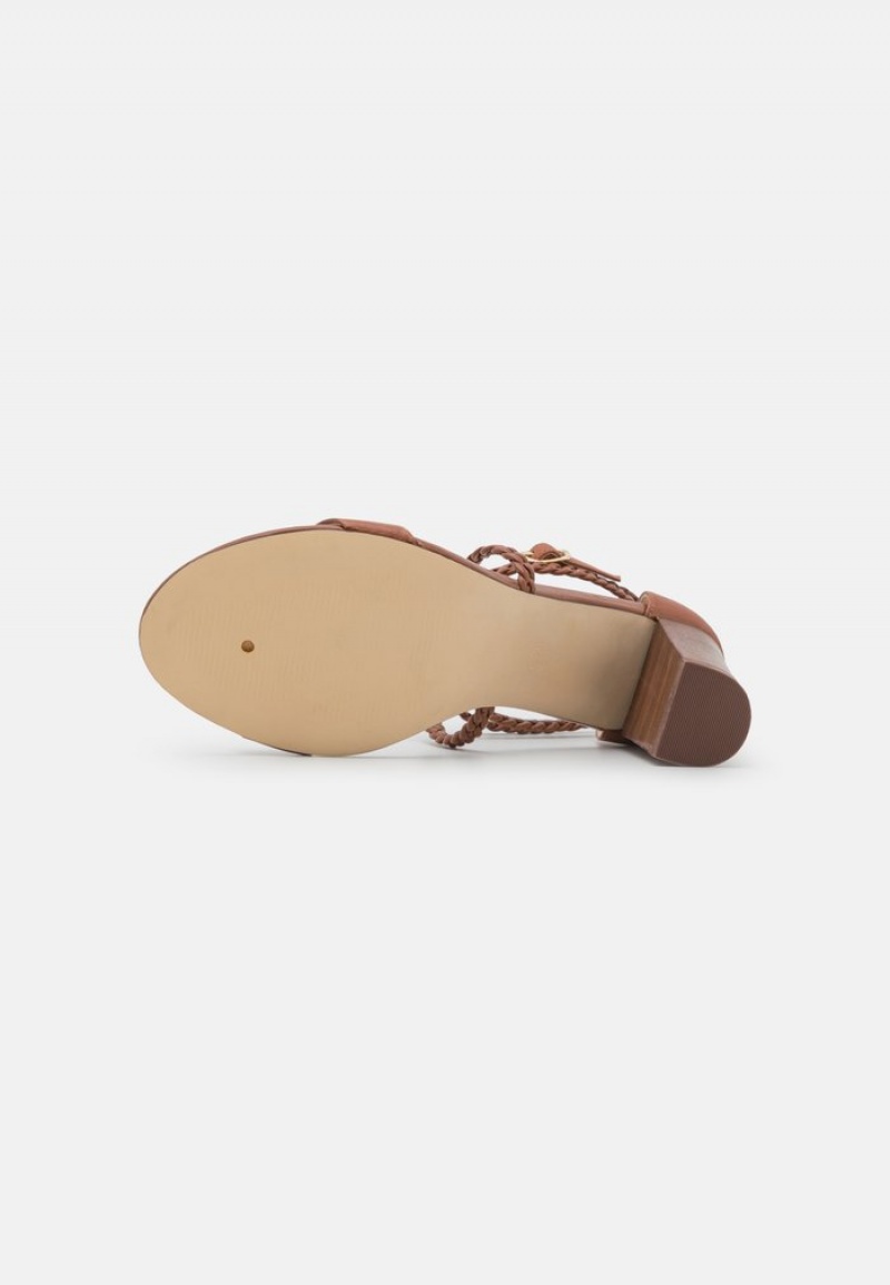 Anna Field Flash Sale Leather Sandaler Dame Brune | NO-UMCIF-3765