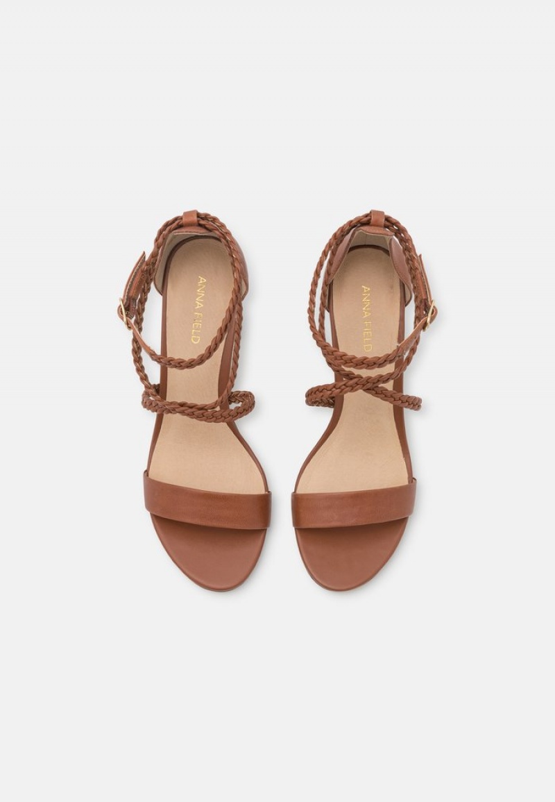 Anna Field Flash Sale Leather Sandaler Dame Brune | NO-UMCIF-3765