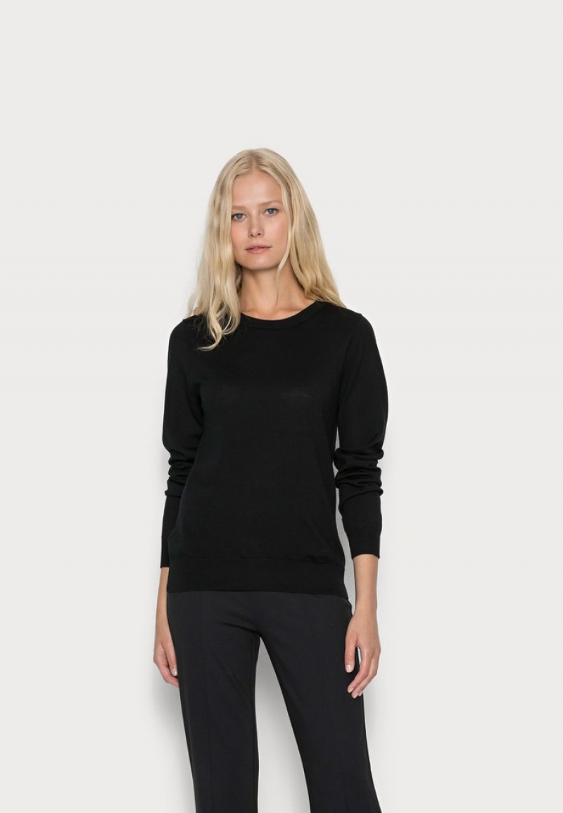 Anna Field Flash Sale Merino Ull Jumper Pullover Dame Svarte | NO-YWQID-8754