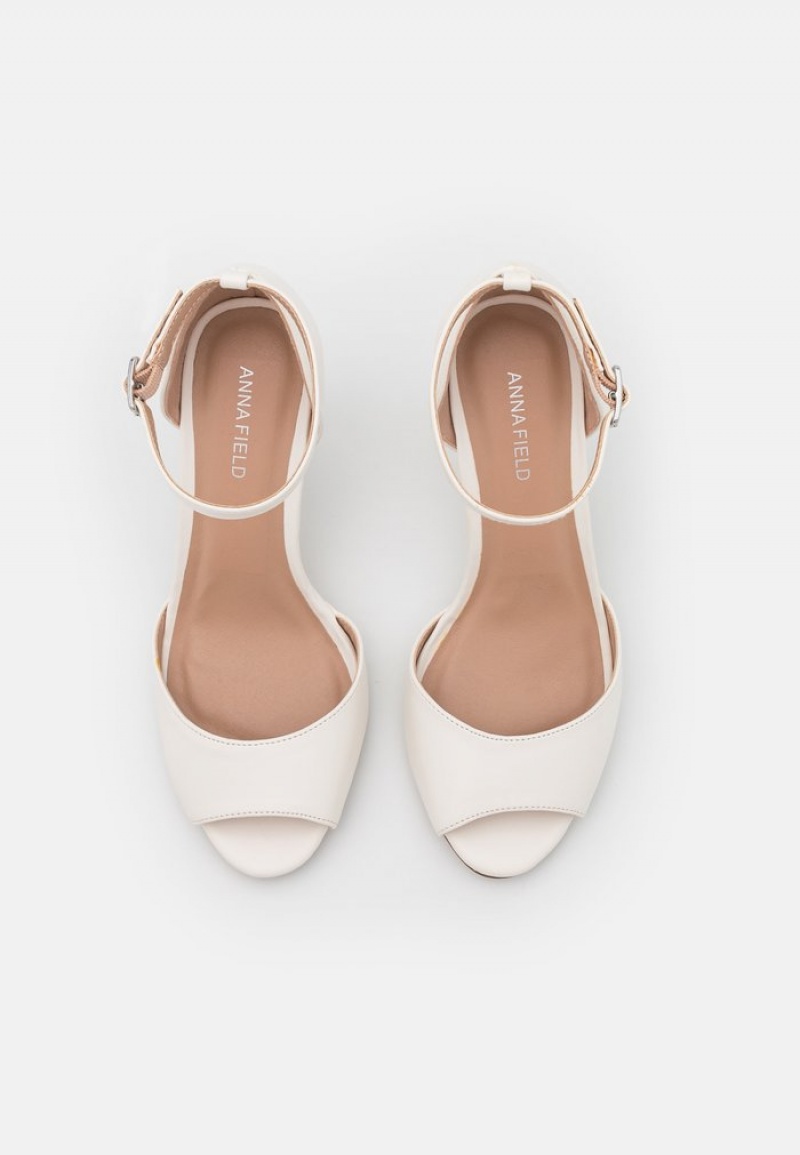 Anna Field Flash Sale Peep Toes Pumps Dame Hvite | NO-ITNPO-0679