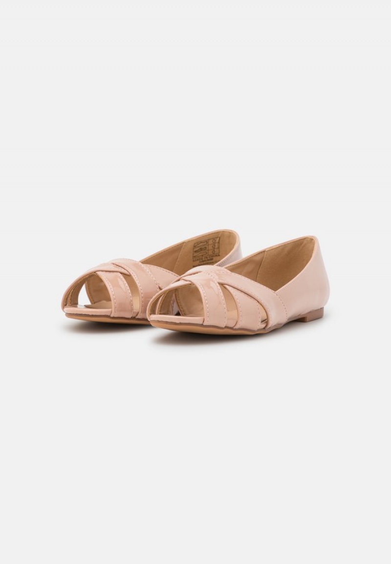 Anna Field Flash Sale Peeptoe Ballet Pumps Ballerinasko Dame Lyse Rosa | NO-FDQTG-8072