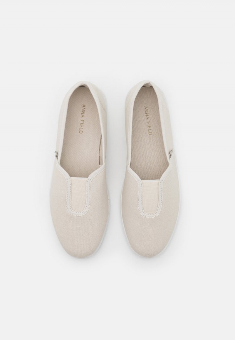 Anna Field Flash Sale Slip-Ons Lave Sko Dame Beige | NO-KYFQL-9732