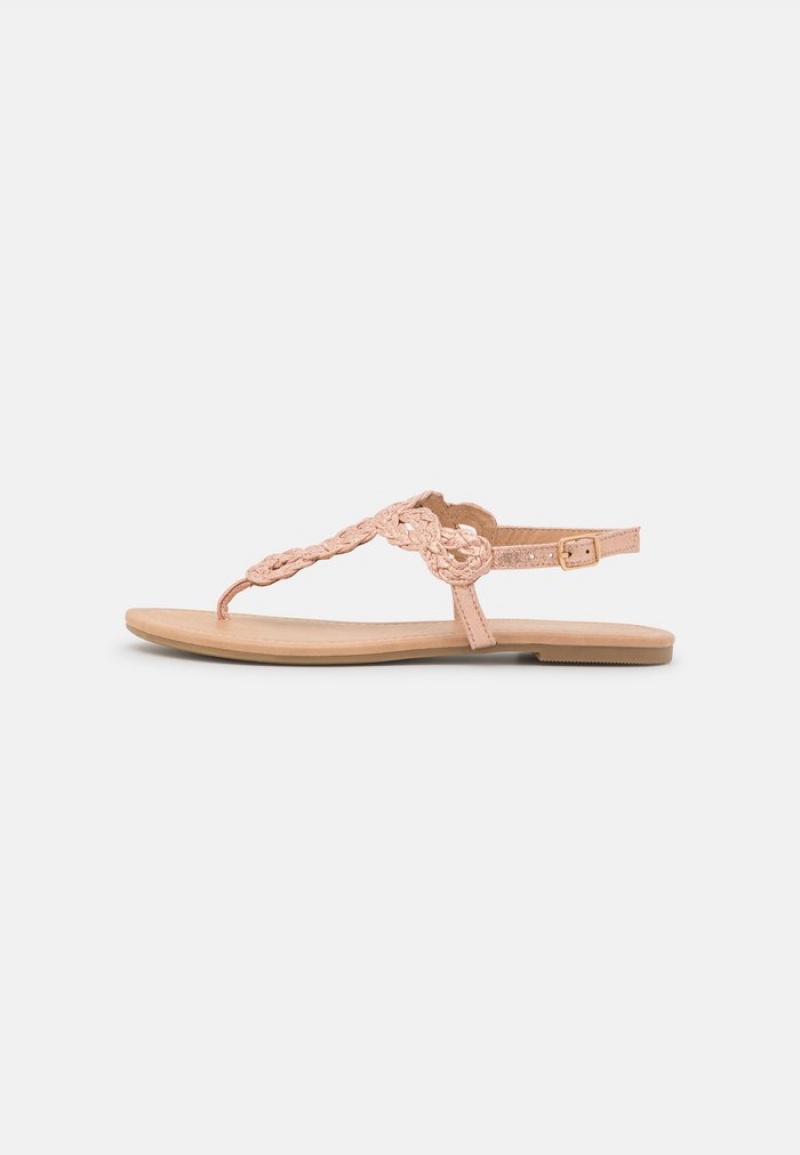 Anna Field Flash Sale T-Bar Sandaler Dame Rosa Gull | NO-BERTH-2419