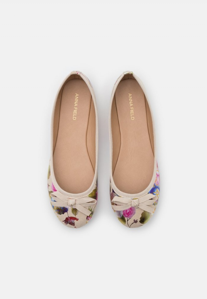 Anna Field Hot Sale Ballet Pumps Ballerinasko Dame Beige | NO-HDXPJ-0142