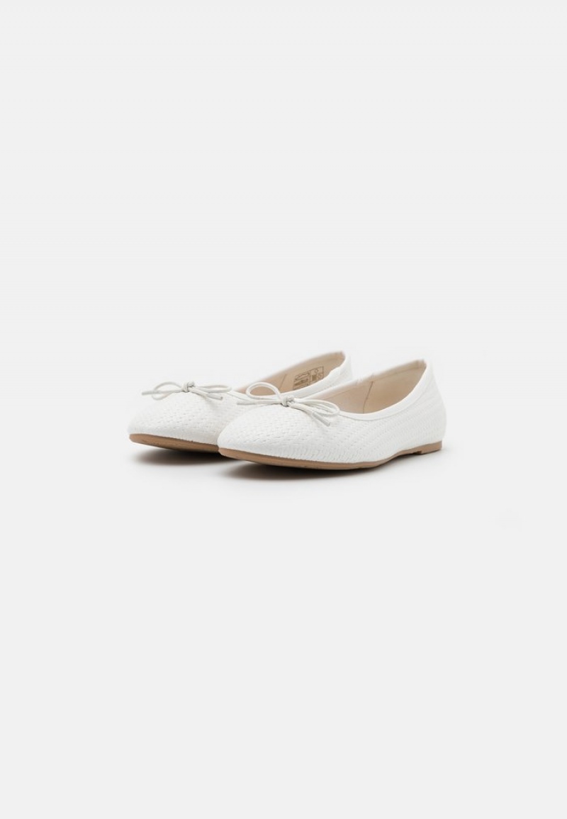 Anna Field Hot Sale Ballet Pumps Ballerinasko Dame Hvite | NO-CHJEQ-5480