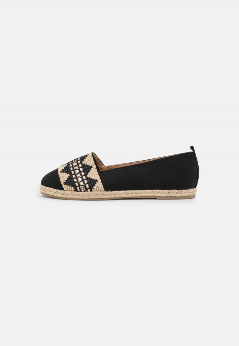 Anna Field Hot Sale Espadrilles Lave Sko Dame Svarte | NO-XSJHT-9385