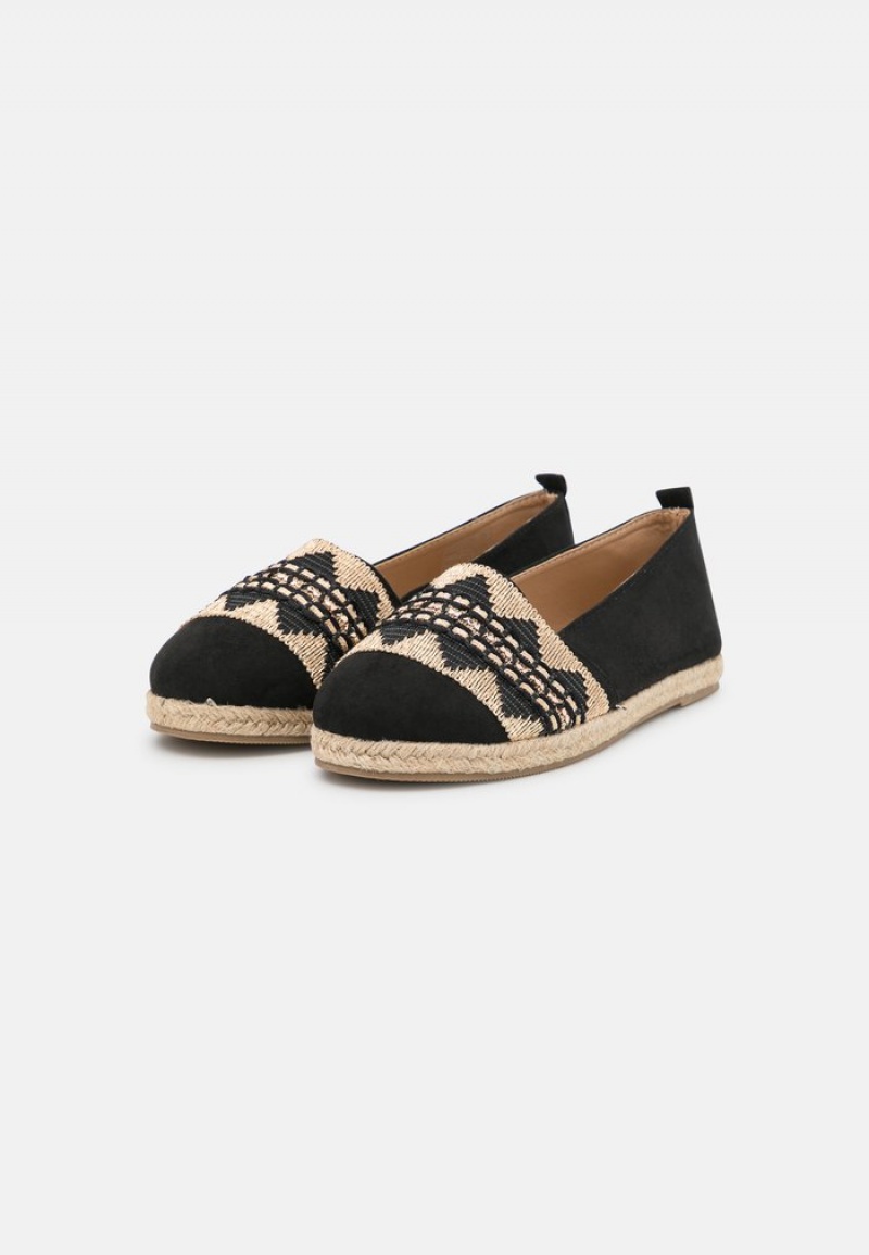 Anna Field Hot Sale Espadrilles Lave Sko Dame Svarte | NO-XSJHT-9385