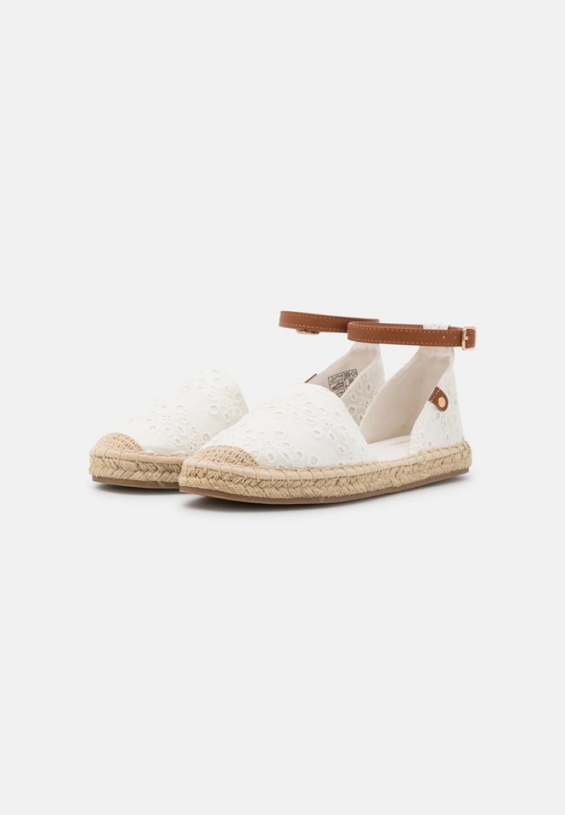 Anna Field Hot Sale Espadrilles Lave Sko Dame Hvite | NO-RTKVA-7056