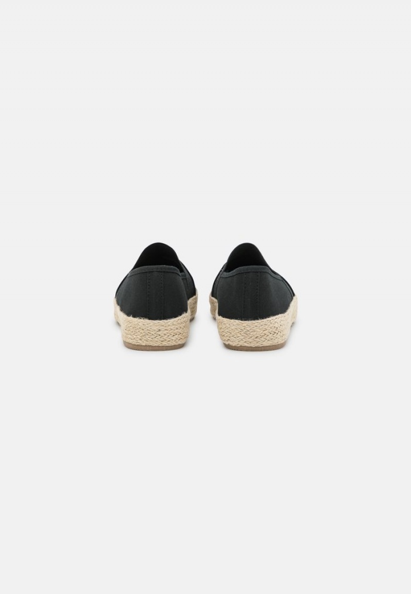 Anna Field Hot Sale Espadrilles Lave Sko Dame Svarte | NO-PVTCJ-5632