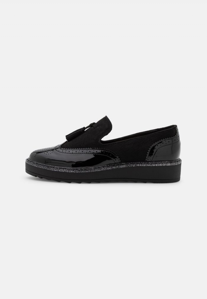 Anna Field Hot Sale Komfort Slip-Ons Lave Sko Dame Svarte | NO-FMAOL-4285