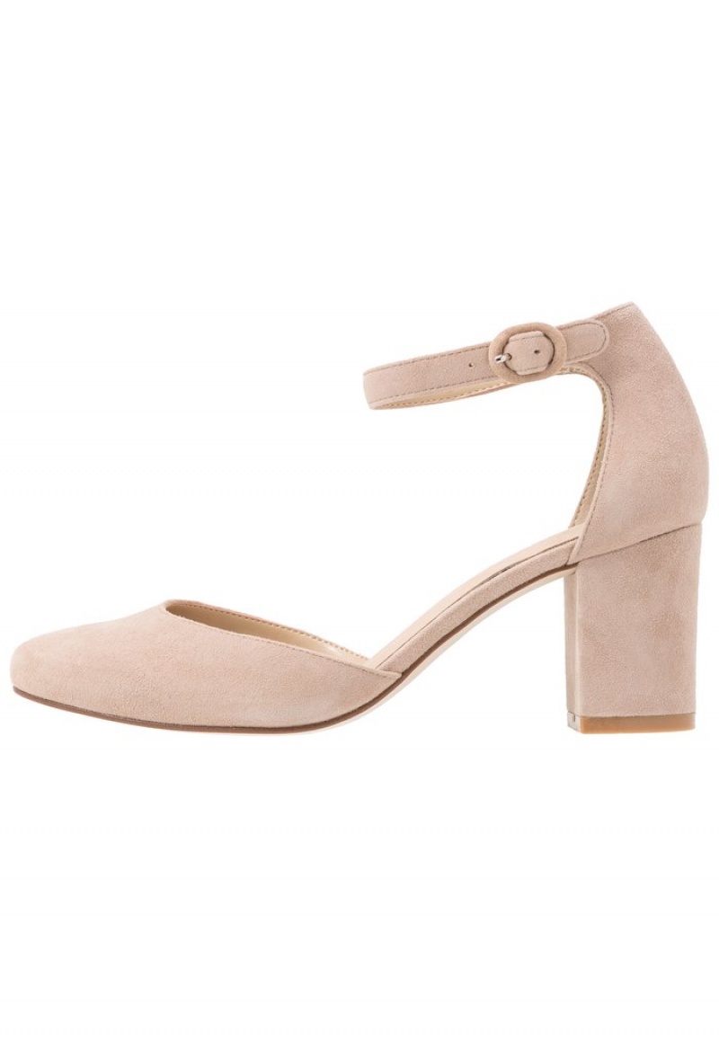 Anna Field Hot Sale Leather Classic Heels Pumps Dame Beige | NO-PKRAE-2597