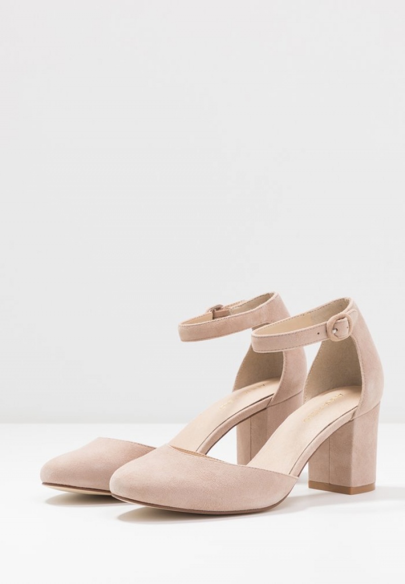 Anna Field Hot Sale Leather Classic Heels Pumps Dame Beige | NO-PKRAE-2597