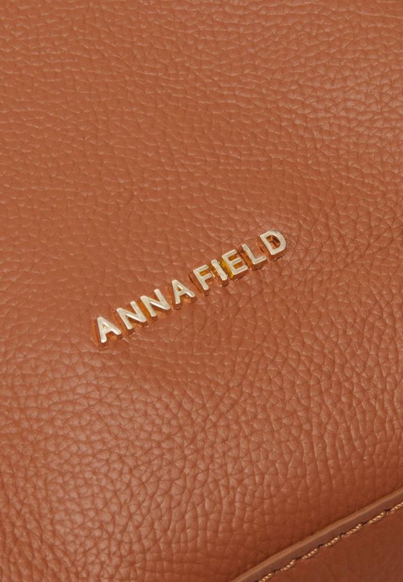 Anna Field Hot Sale Leather Tote Veske Dame Brune | NO-ZXCGT-1824