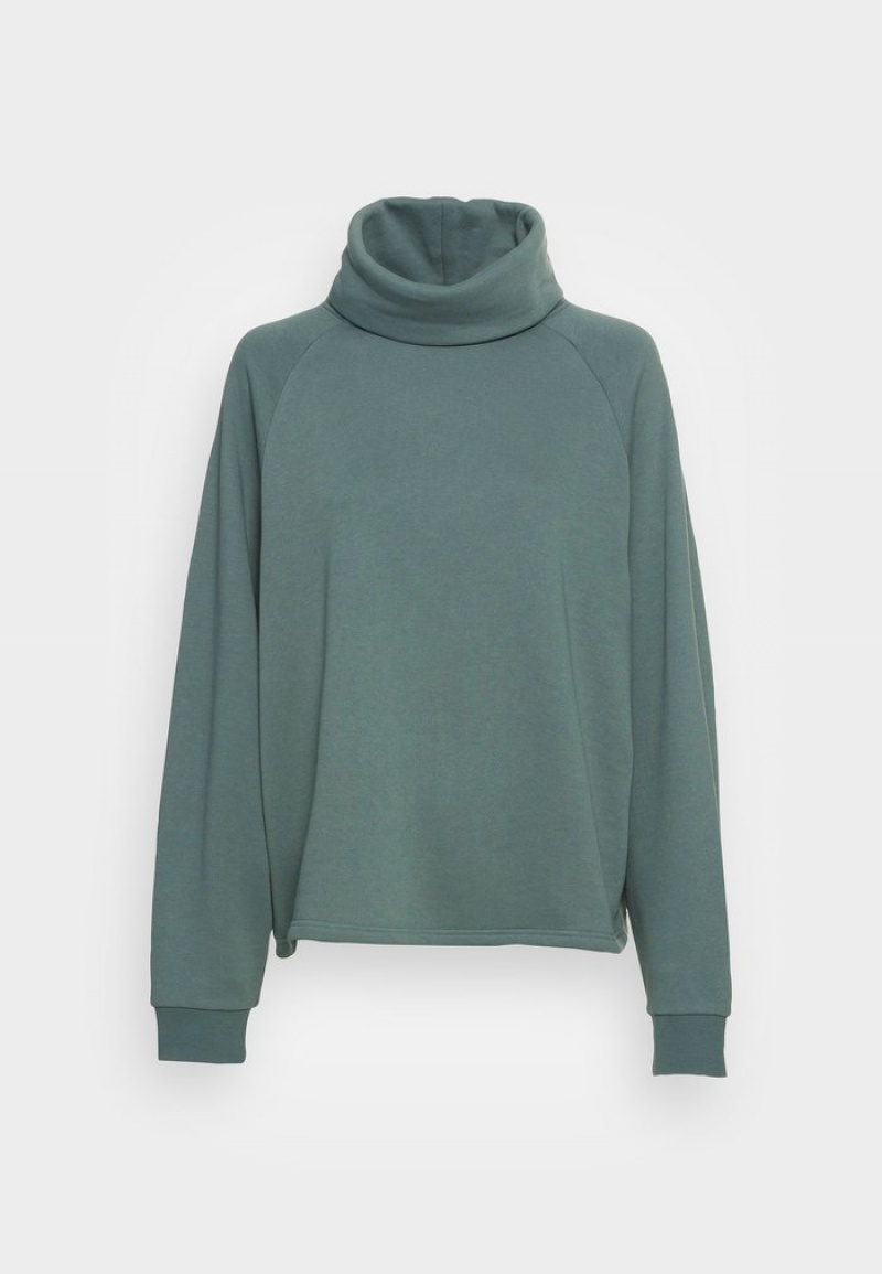 Anna Field Hot Sale Loose Roll Neck Sweatshirt Pullover Dame Grønn | NO-NIQAO-5640