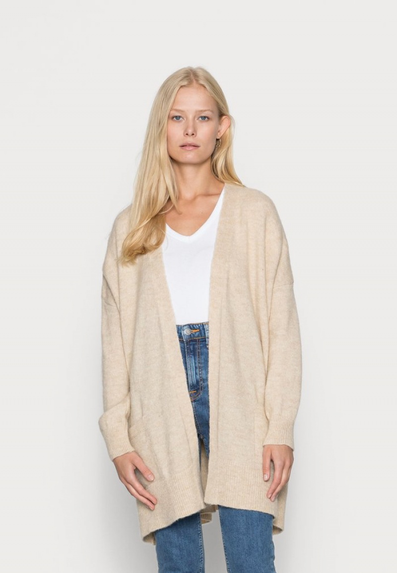 Anna Field Hot Sale Open Ull Blend Cardigan Dame Brune | NO-XEBRH-9460