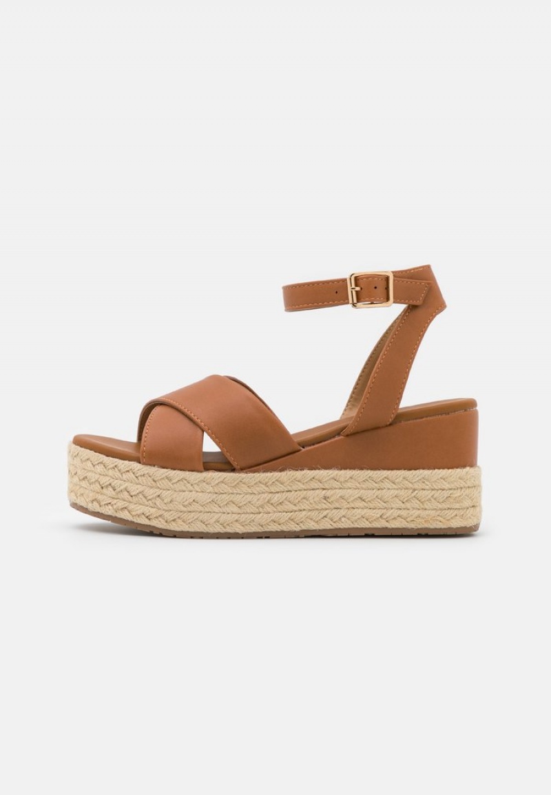 Anna Field Hot Sale Platform Sandaler Dame Brune | NO-YMDWO-6819