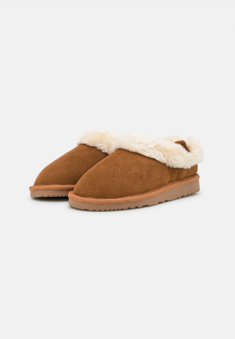 Anna Field Hot Sale Slip-Ons Lave Sko Dame Brune | NO-HBXSV-2631