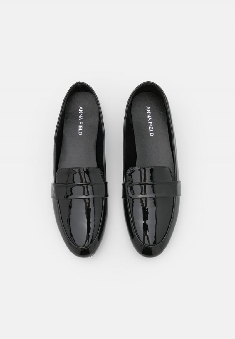 Anna Field Hot Sale Slip-Ons Lave Sko Dame Svarte | NO-PEUQV-0745