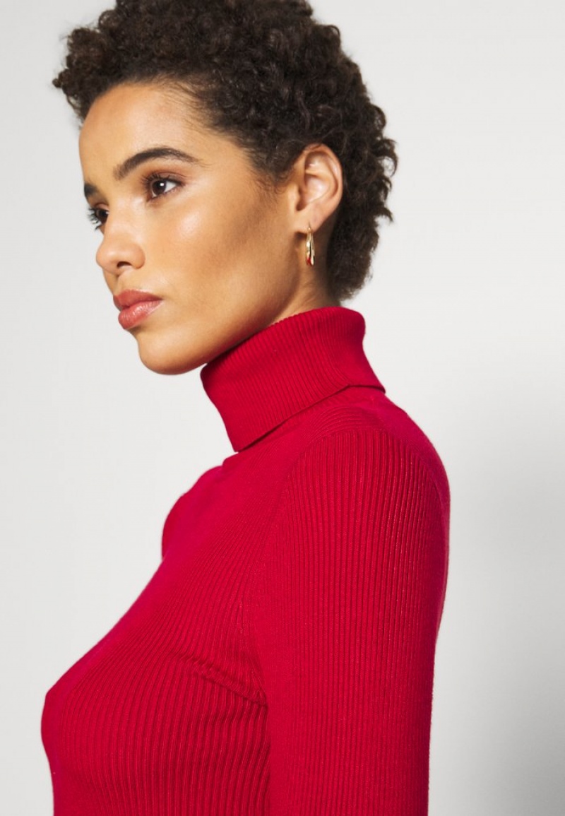 Anna Field Hot Sale Turtle Neck Jumper Pullover Dame Rød | NO-MTREX-7603