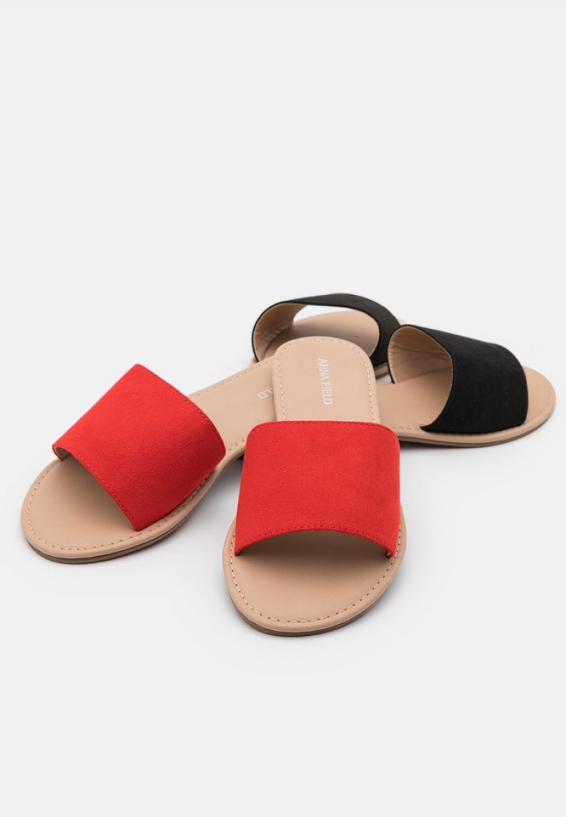 Anna Field New 2 Pack Mules Dame Svarte | NO-UVIAO-6405