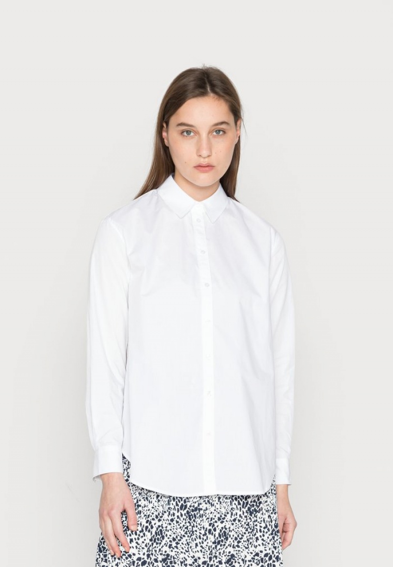 Anna Field New Button-Down Bluse Dame Hvite | NO-DHKWX-5142