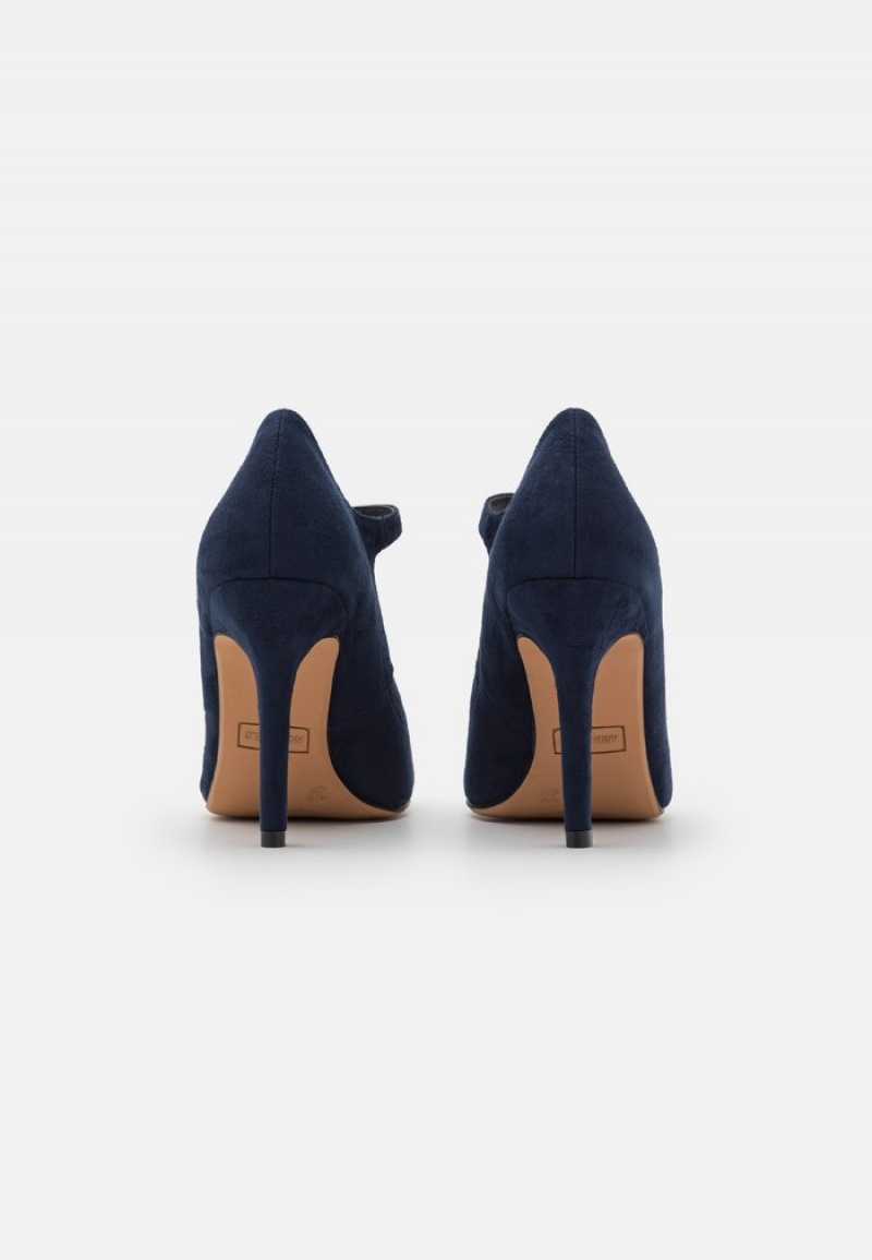 Anna Field New Classic Heels Pumps Dame Mørke Blå | NO-PNHQJ-7240