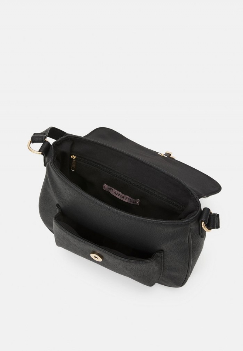 Anna Field New Cross Body Vesker Dame Svarte | NO-FDSJZ-0986