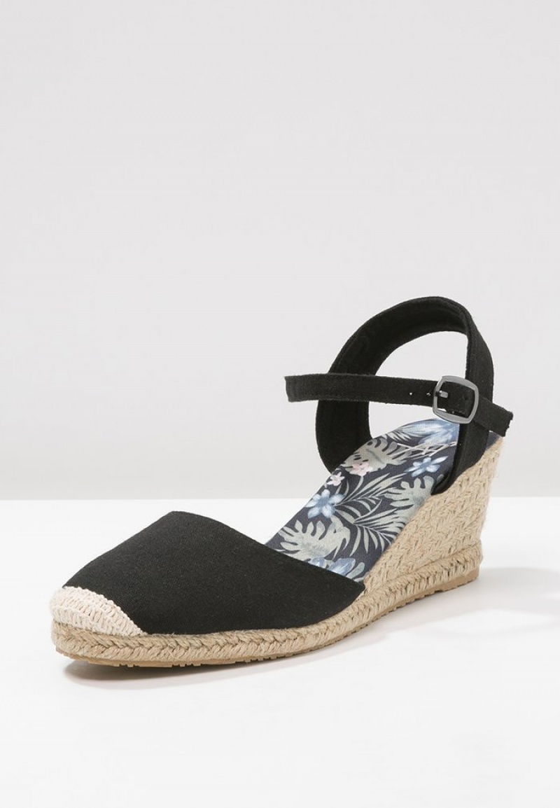 Anna Field New Espadrilles Sandaler Dame Svarte | NO-AWFKV-2795