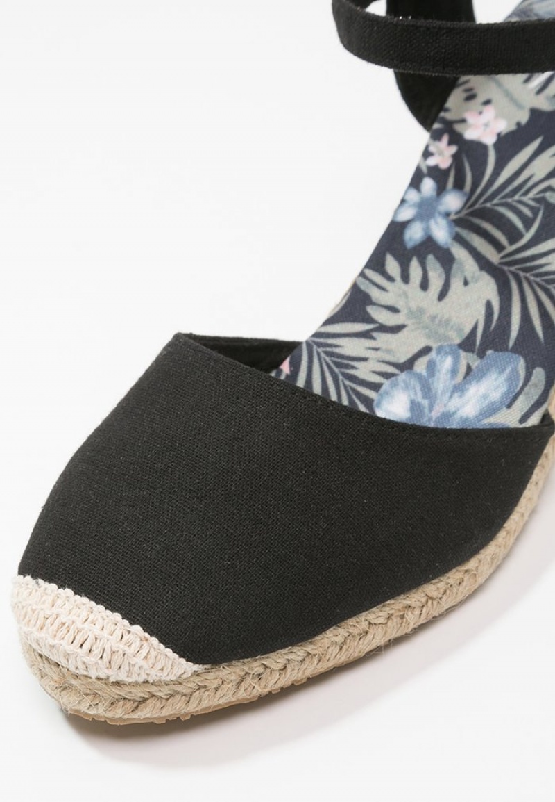 Anna Field New Espadrilles Sandaler Dame Svarte | NO-AWFKV-2795