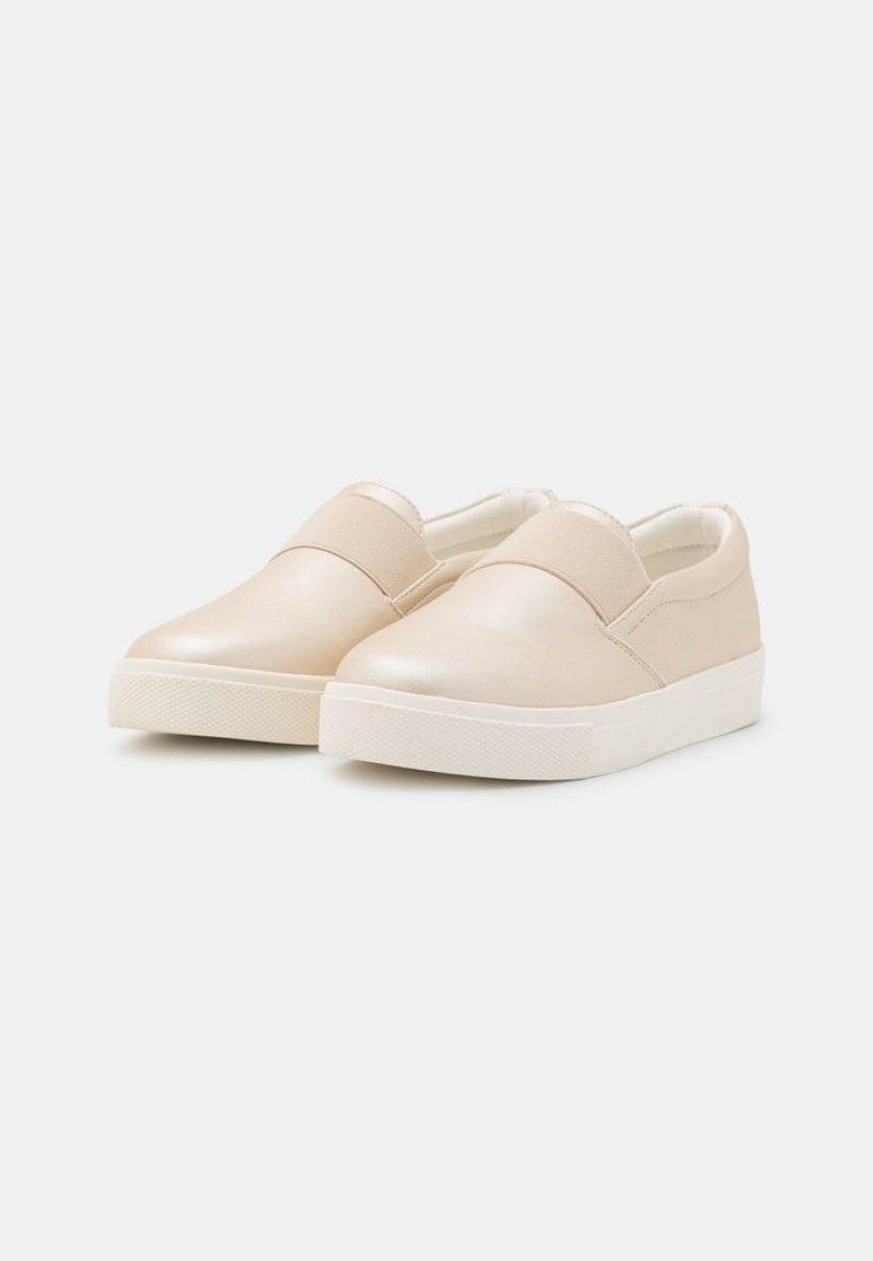 Anna Field New Komfort Slip-Ons Lave Sko Dame Gull | NO-TEWHP-1560