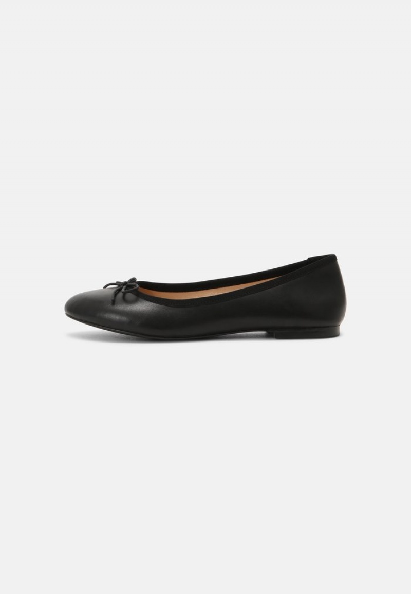 Anna Field New Leather Ballet Pumps Ballerinasko Dame Svarte | NO-ICGXF-2761