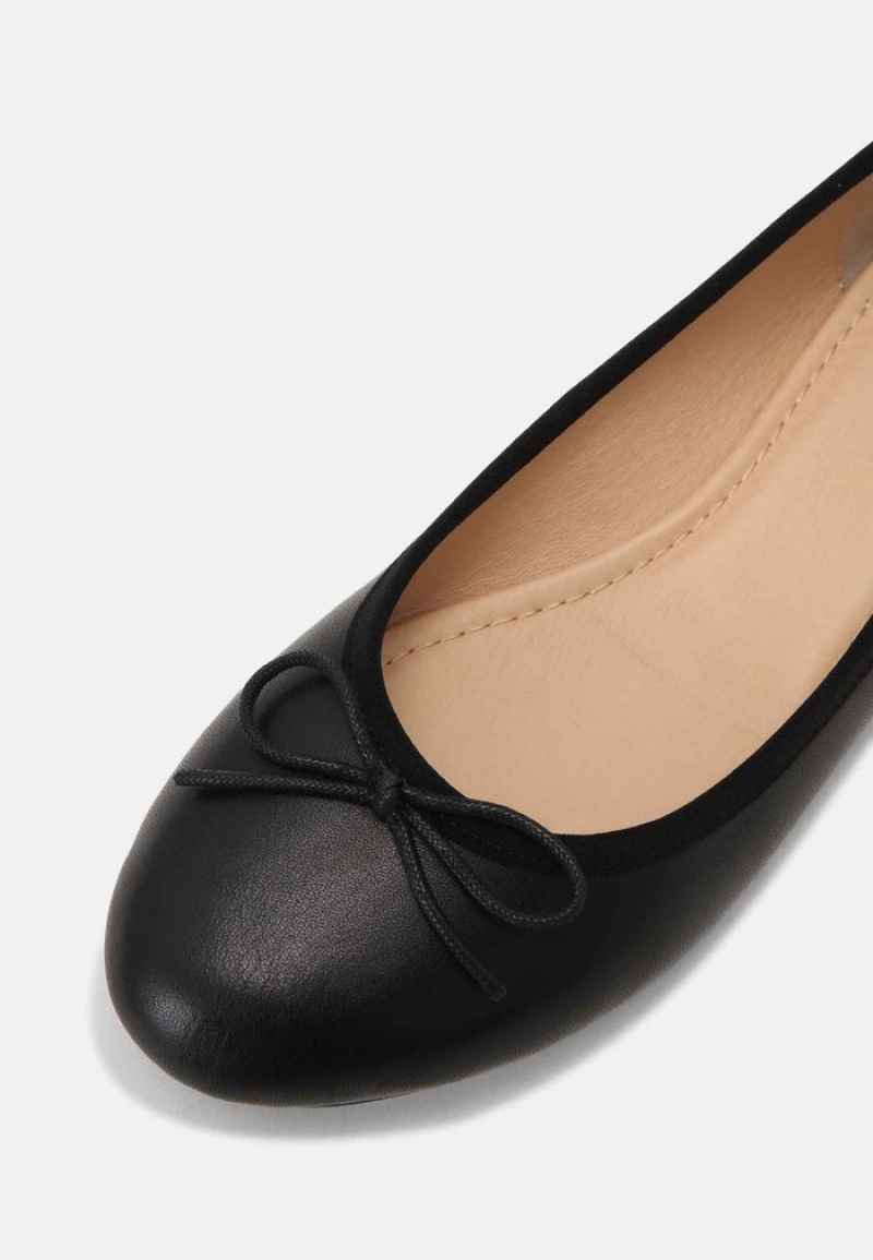 Anna Field New Leather Ballet Pumps Ballerinasko Dame Svarte | NO-ICGXF-2761