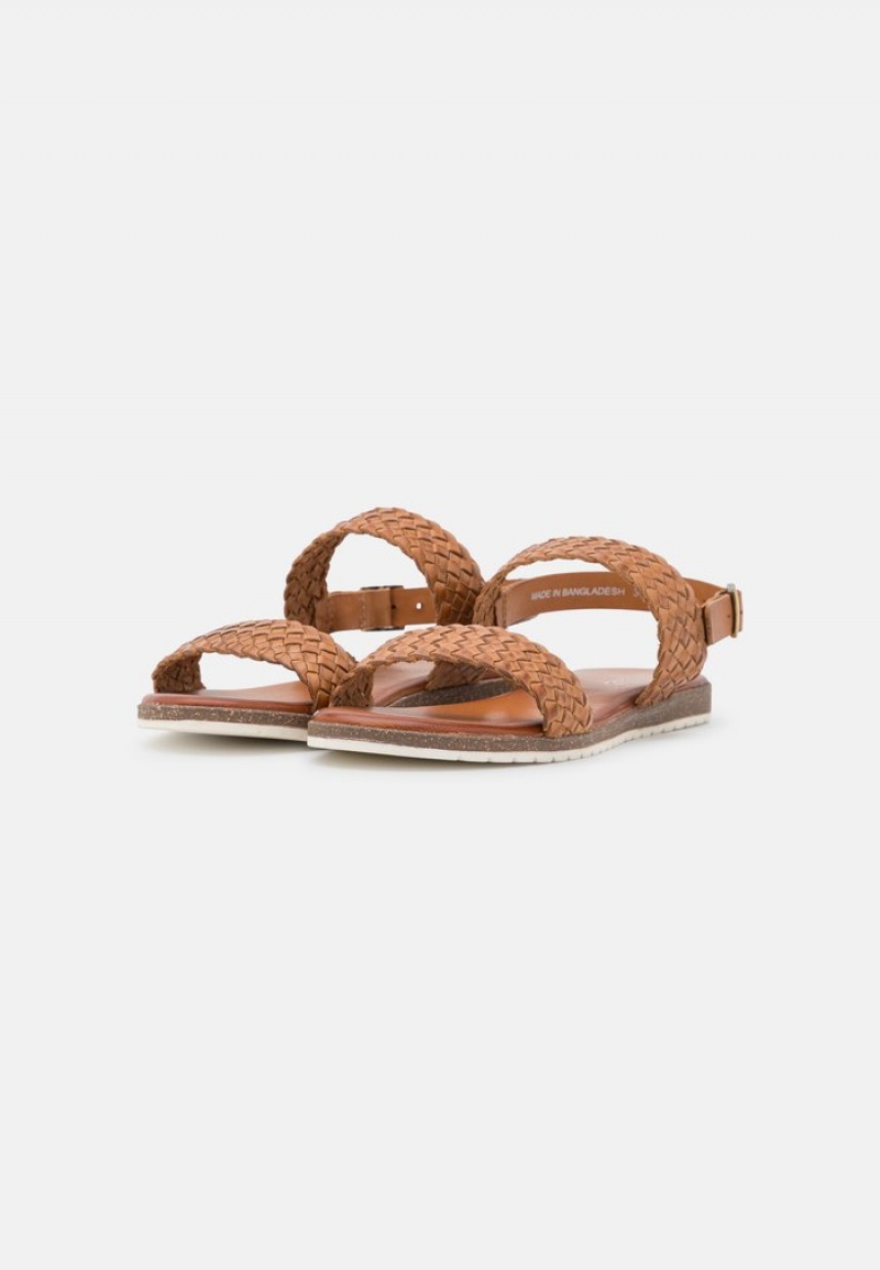 Anna Field New Leather Sandaler Dame Brune | NO-KZBMT-8173