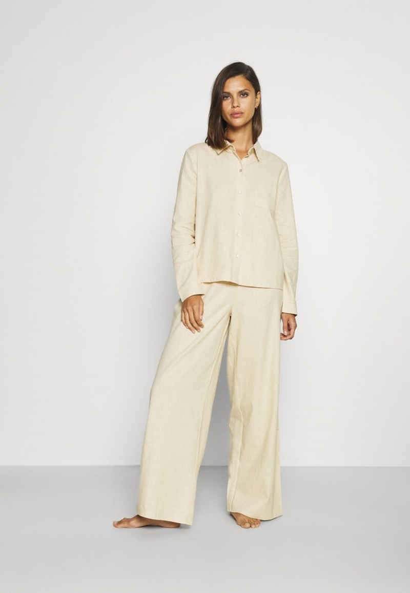 Anna Field New Pyjamas Sett Dame Beige | NO-LGVUT-4129