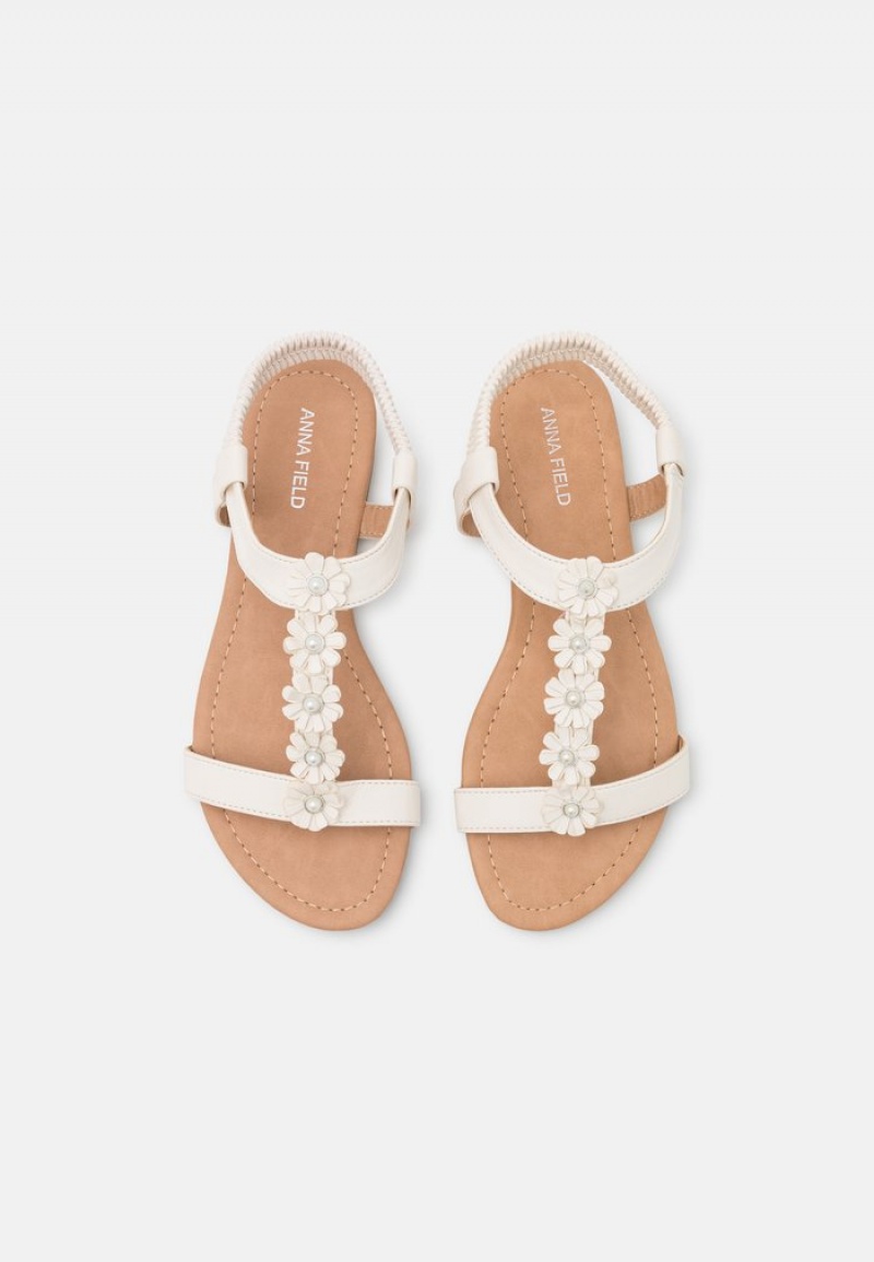 Anna Field New Sandaler Dame Hvite | NO-SOKMV-2456