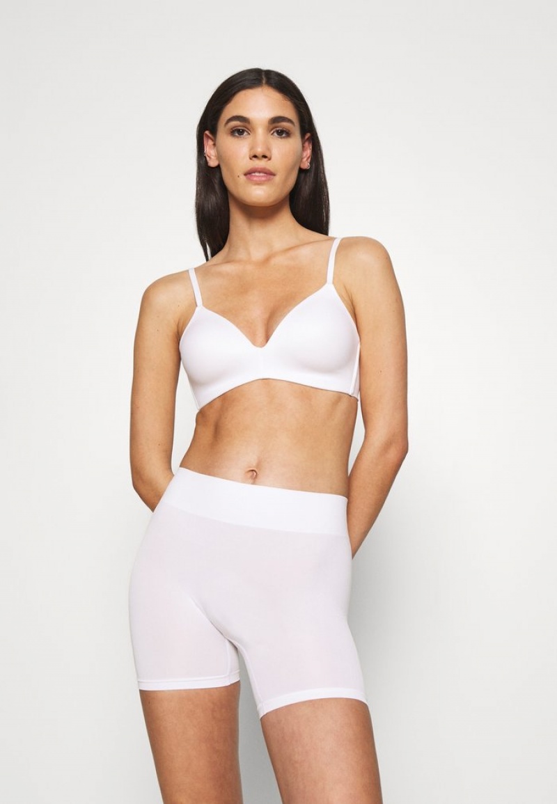 Anna Field Outlet 2Pp Seamless Shorts Shapewear Dame Hvite | NO-PZUFX-5370