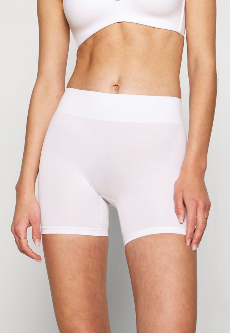 Anna Field Outlet 2Pp Seamless Shorts Shapewear Dame Hvite | NO-PZUFX-5370