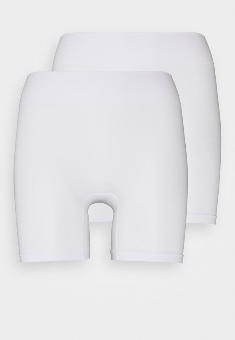 Anna Field Outlet 2Pp Seamless Shorts Shapewear Dame Hvite | NO-PZUFX-5370